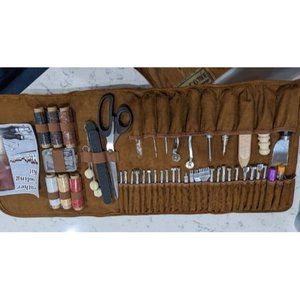 Leather Craft Tools Leather Working Tools Kit with Custom Storage Bag Leather
